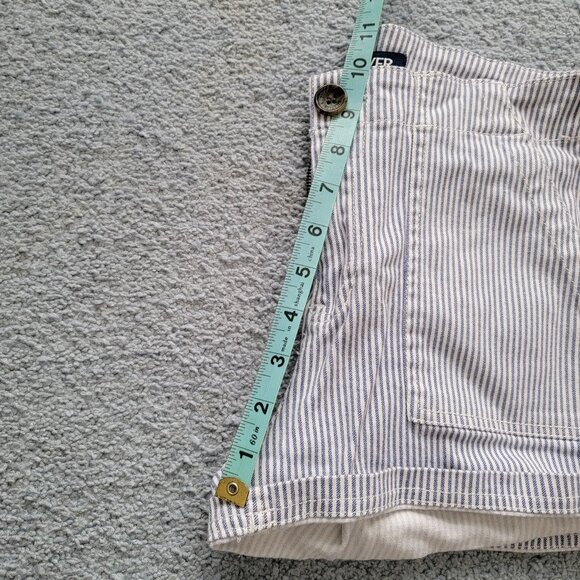 Women's Wallflower Blue/White Seersucker Stretch Shorts EUC SIZE 7 - Picture 8 of 14